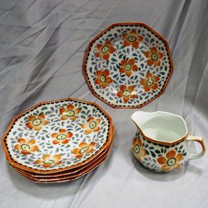 PK Unity Germany China - 15 pieces - Plates, Saucers, Cups & Creamer!
